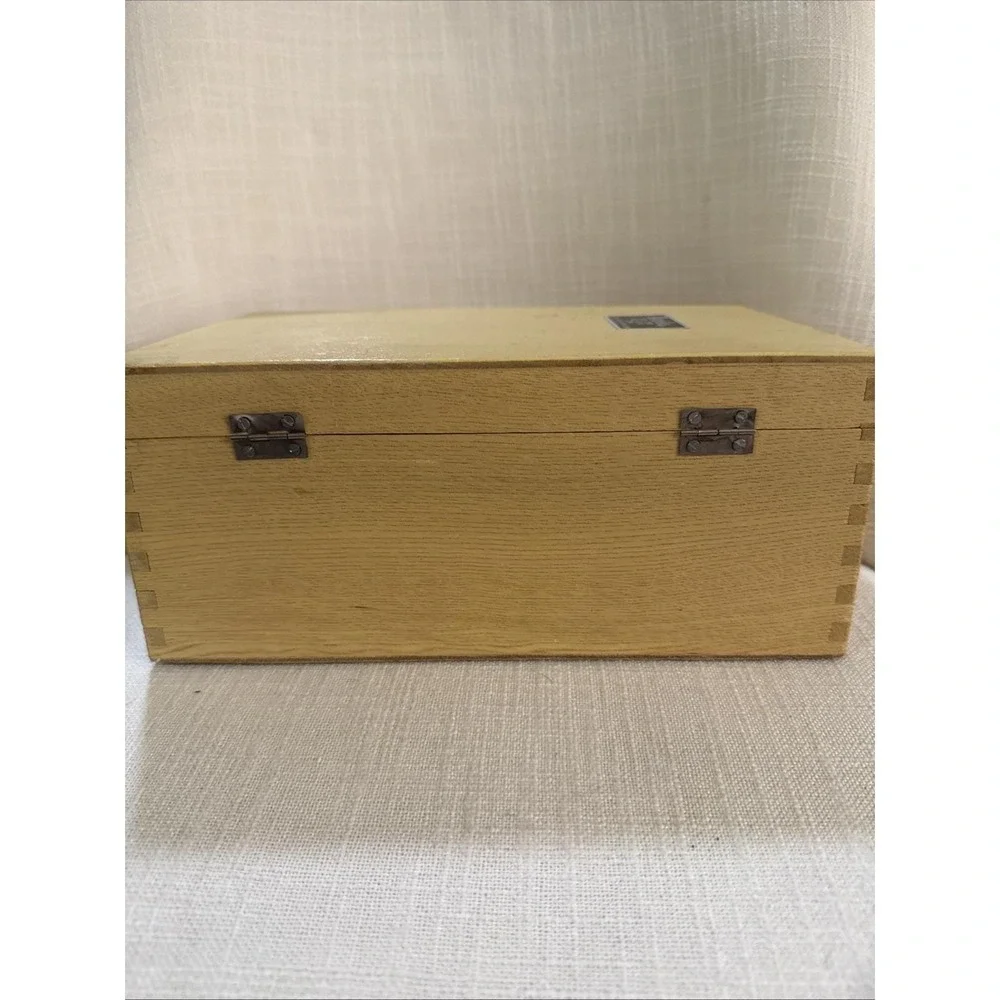 Vintage Monolux No. 6030 Microscope Kit 100x–750x Japan Wood Case‎ READ